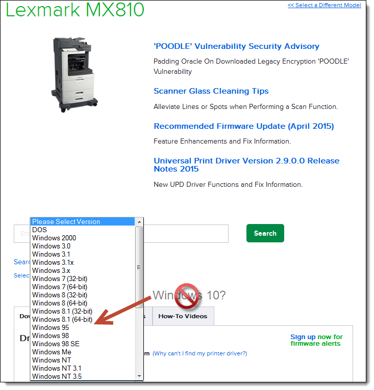 Lexmark software download later version